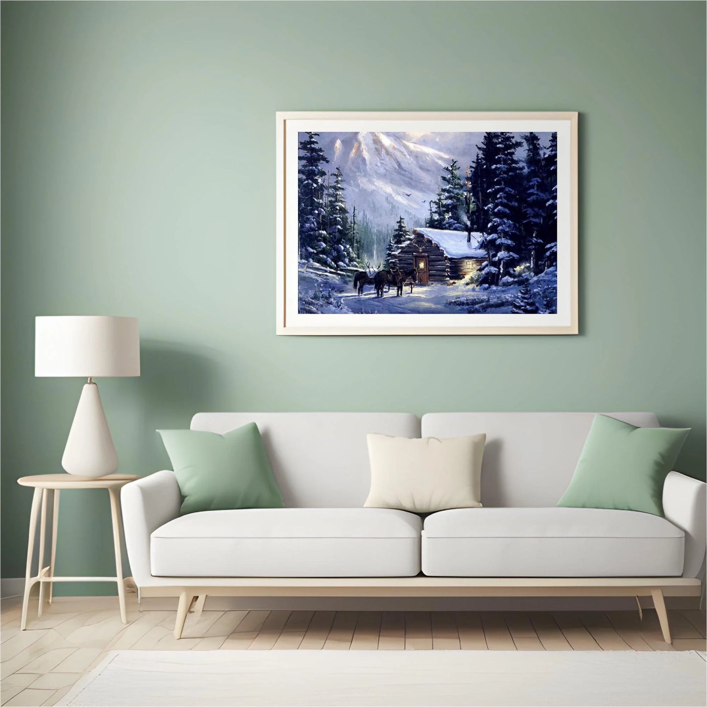 Diamond Painting Konie przy chatce - SEOS Shop ®