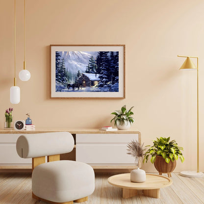 Diamond Painting Konie przy chatce - SEOS Shop ®
