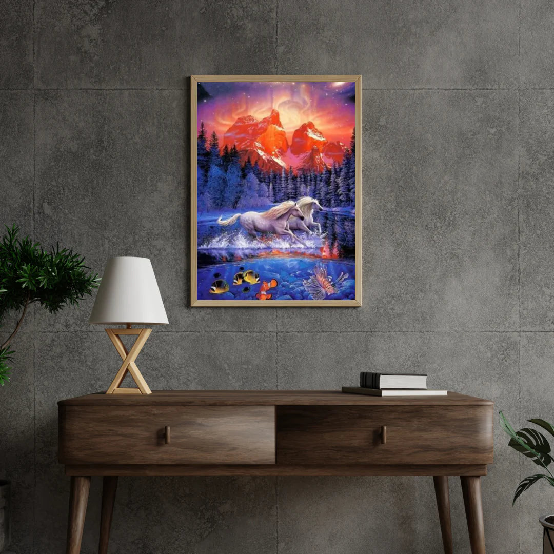 Diamond Painting Konie w wodzie - SEOS Shop ®