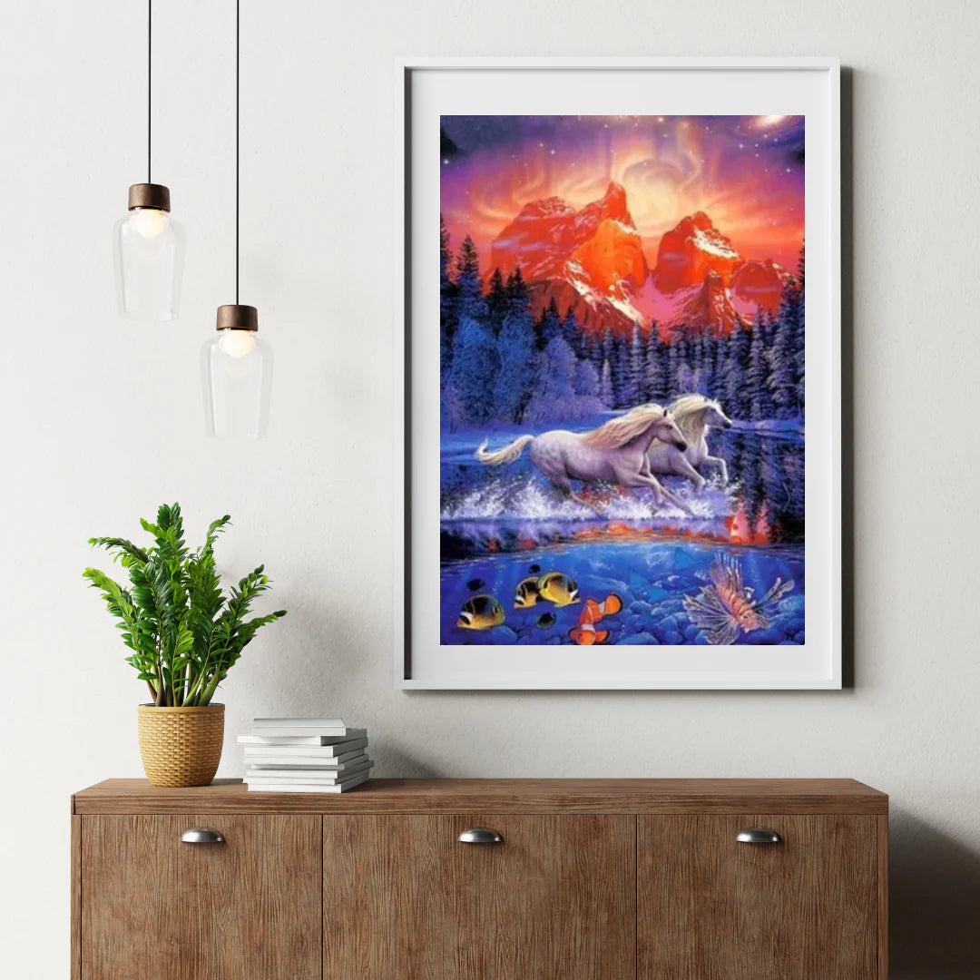 Diamond Painting Konie w wodzie - SEOS Shop ®