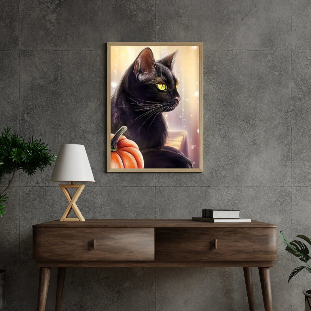 Diamond Painting Dynia i Czarny Kot - SEOS Shop ®