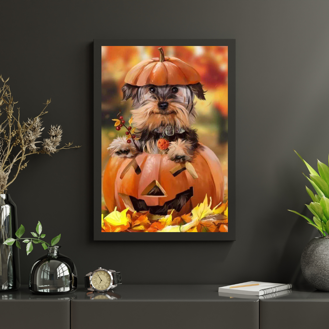 Diamond Painting Szczeniak w Dyni - SEOS Shop ®