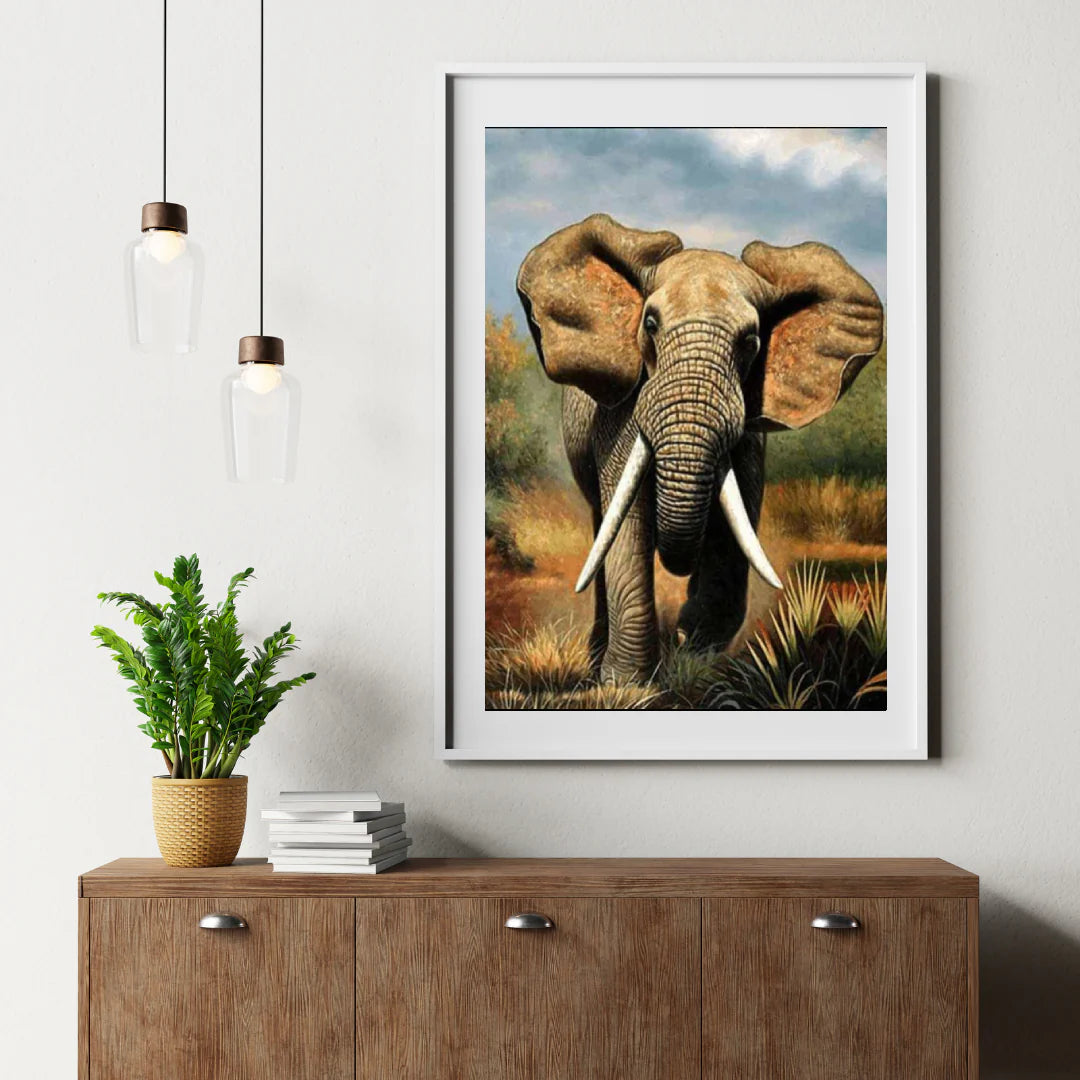 Diamond Painting Biegnący Słoń - SEOS Shop ®