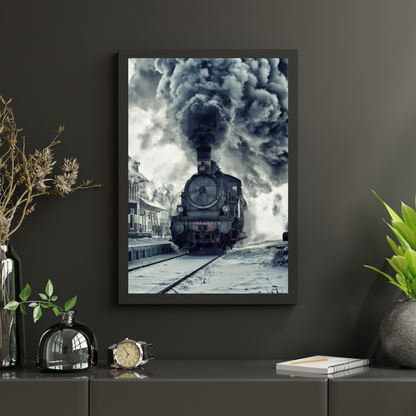 Diamond Painting Palący się pociąg – SEOS Shop ®