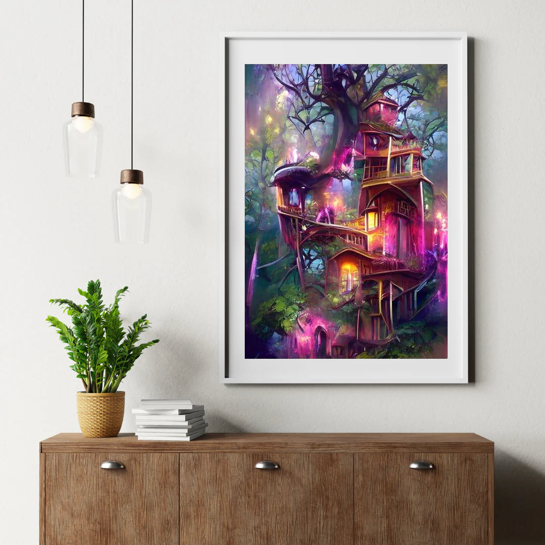 Diamond Painting Róża Drzewo Dom - SEOS Shop ®