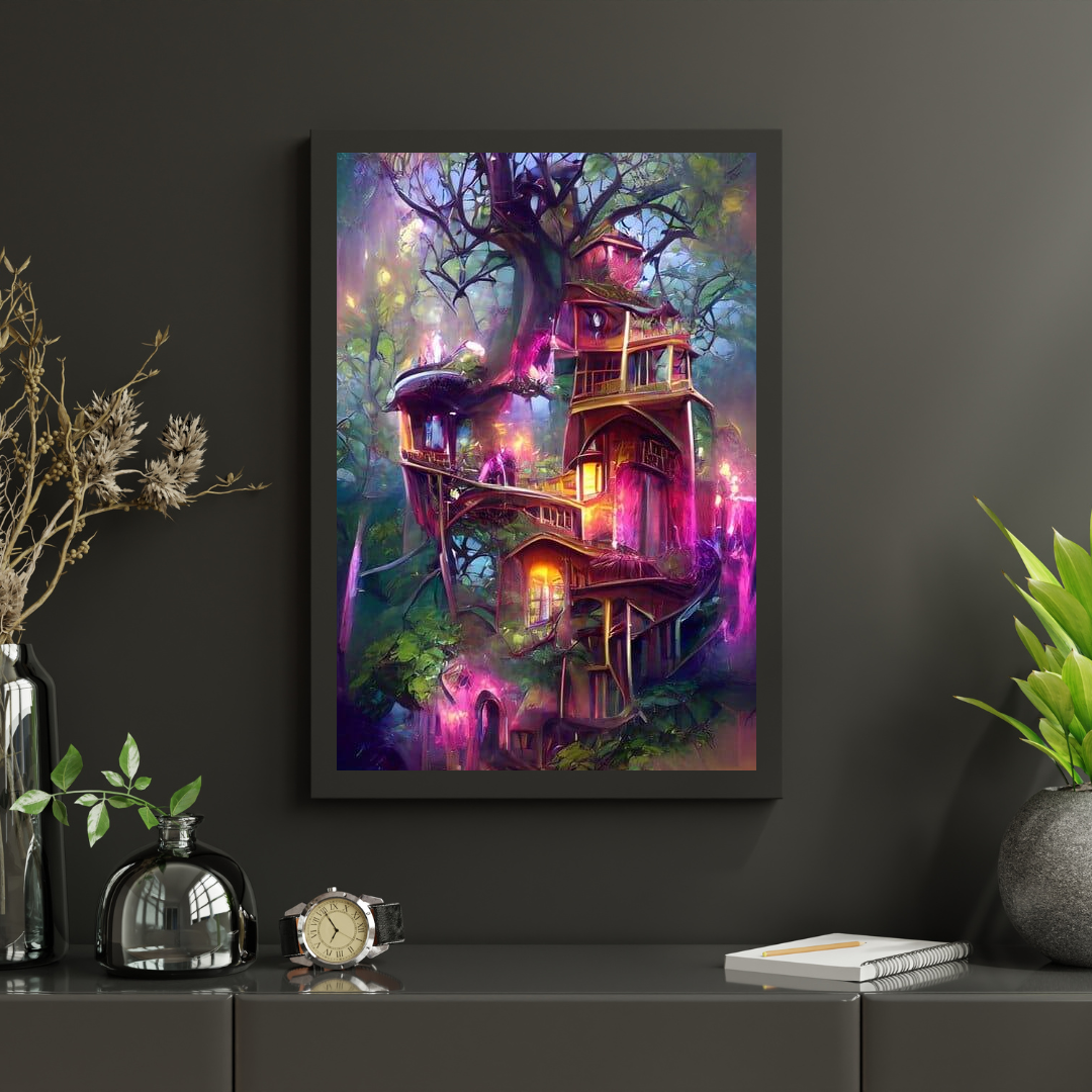 Diamond Painting Róża Drzewo Dom - SEOS Shop ®