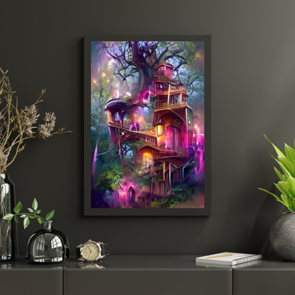 Diamond Painting Róża Drzewo Dom - SEOS Shop ®