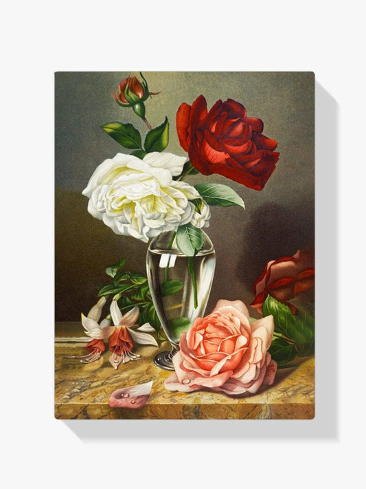 Diamond Painting Róże w szklanym wazonie - SEOS Shop ®