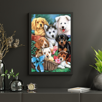 Diamond Painting Urocze Szczeniaki - SEOS Shop ®