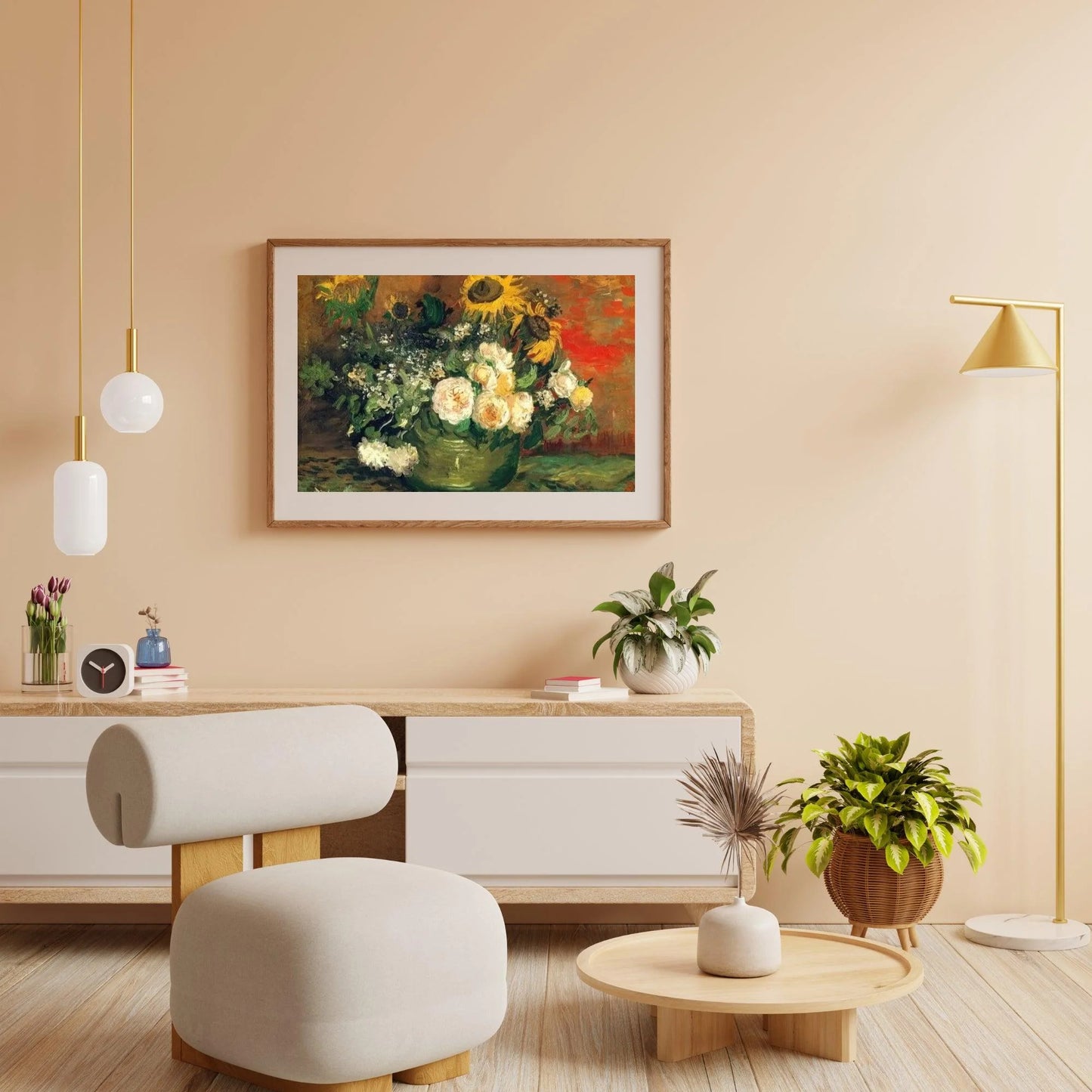 Diamond Painting Martwa natura z różami i słonecznikami - SEOS Shop ®
