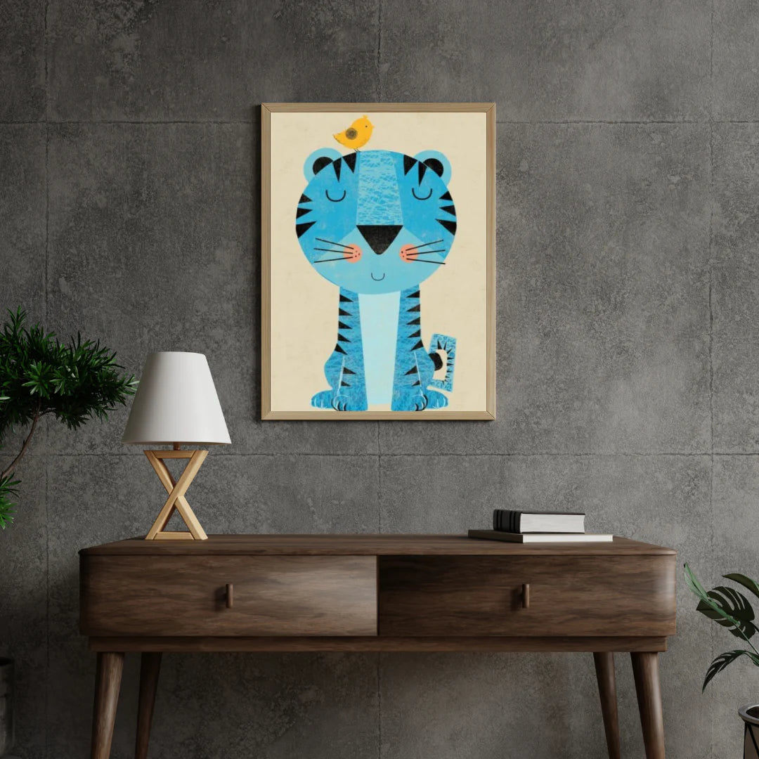 Diamond Painting Tygrys z ptaszkiem na głowie - SEOS Shop ®
