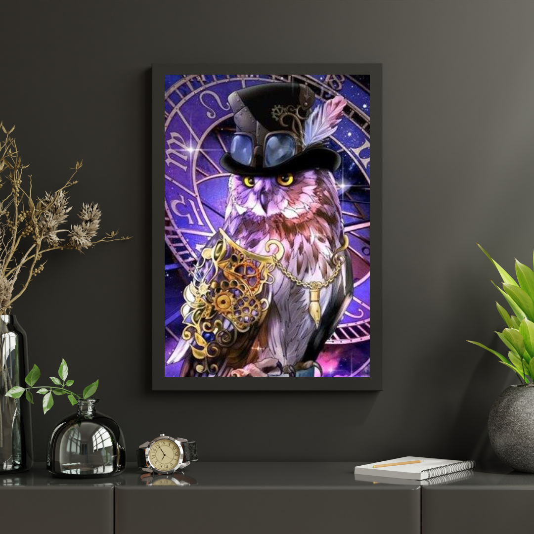 Diamond Painting Sowa Zegar - SEOS Shop ®