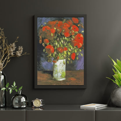 Diamond Painting Wazon z czerwonymi makami - SEOS Shop ®