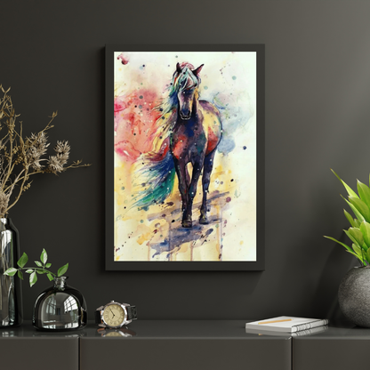 Diamond Painting Wielobarwne Biegnące Konie - SEOS Shop ®
