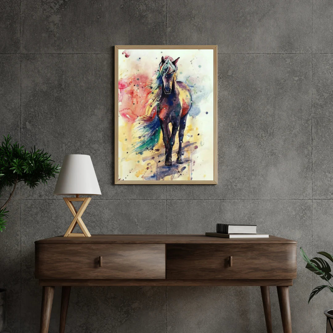 Diamond Painting Wielobarwne Biegnące Konie - SEOS Shop ®