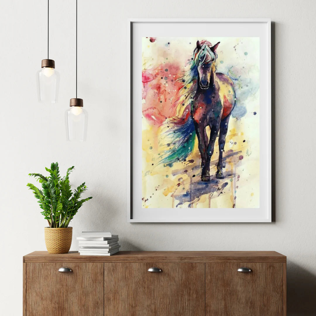 Diamond Painting Wielobarwne Biegnące Konie - SEOS Shop ®