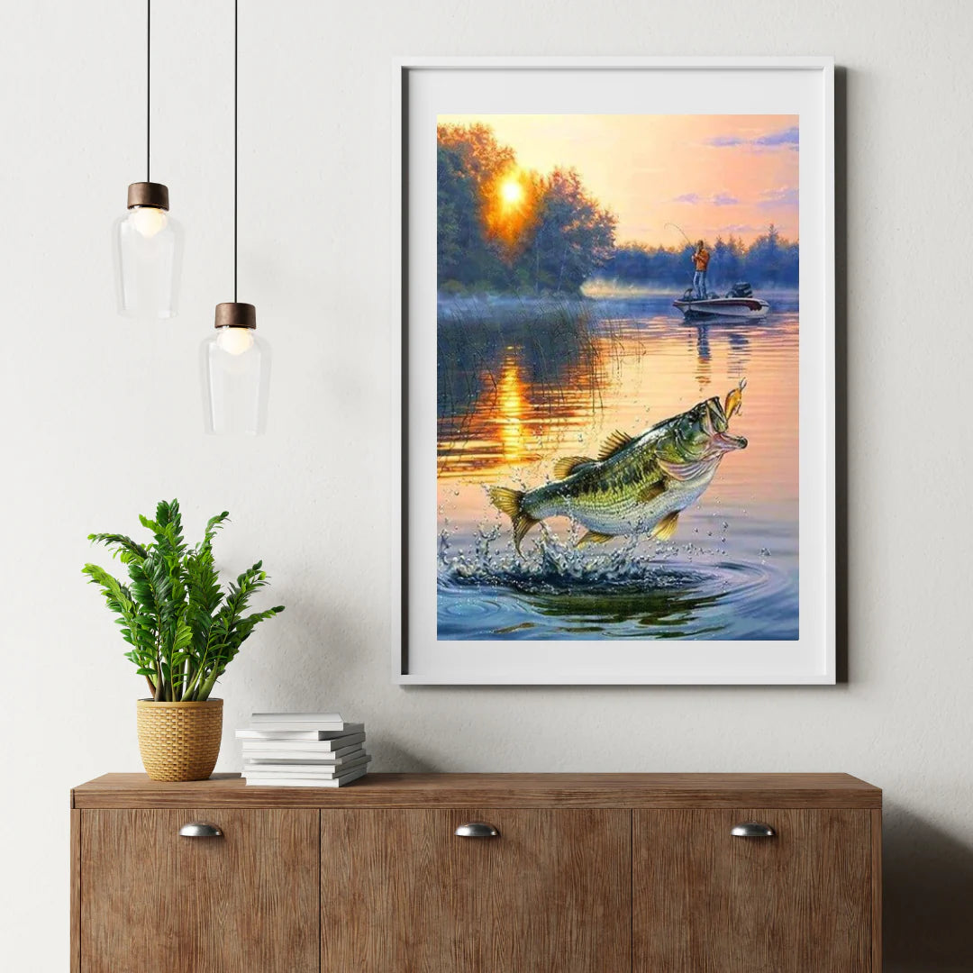 Diamond Painting Łowienie ryb z łodzi - SEOS Shop ®