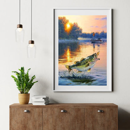 Diamond Painting Łowienie ryb z łodzi - SEOS Shop ®
