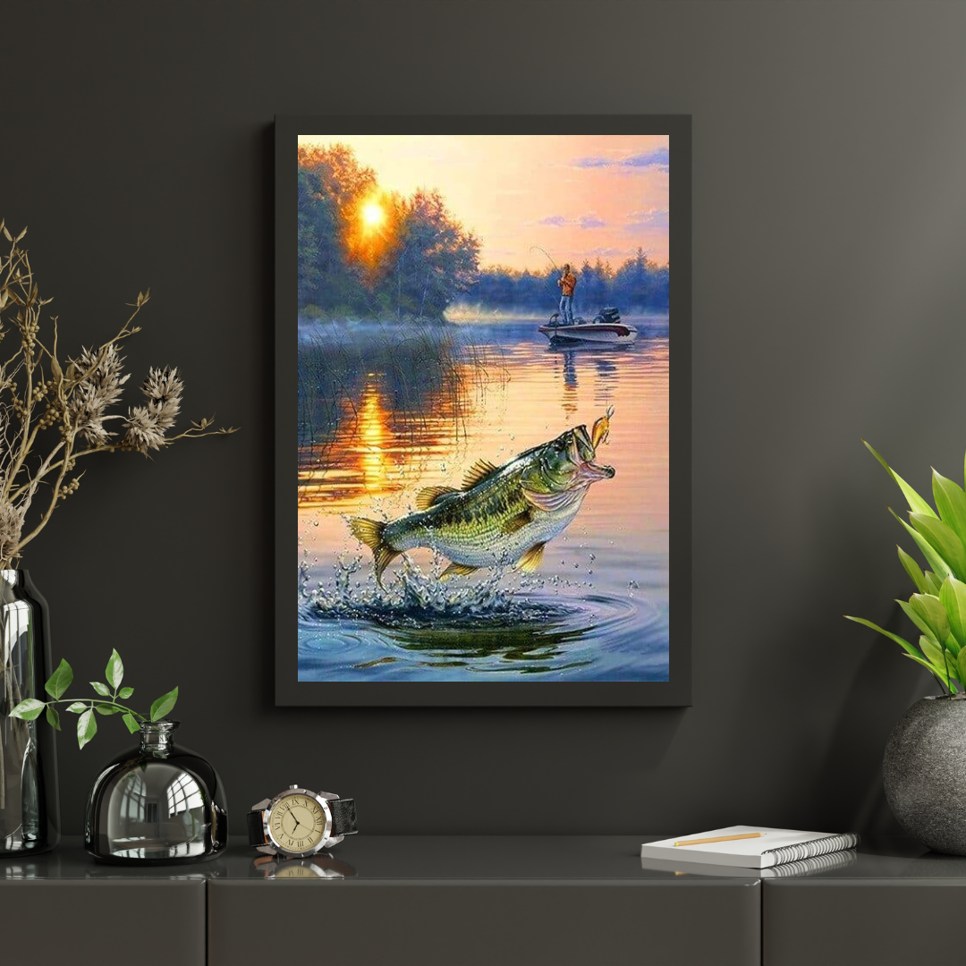 Diamond Painting Łowienie ryb z łodzi - SEOS Shop ®