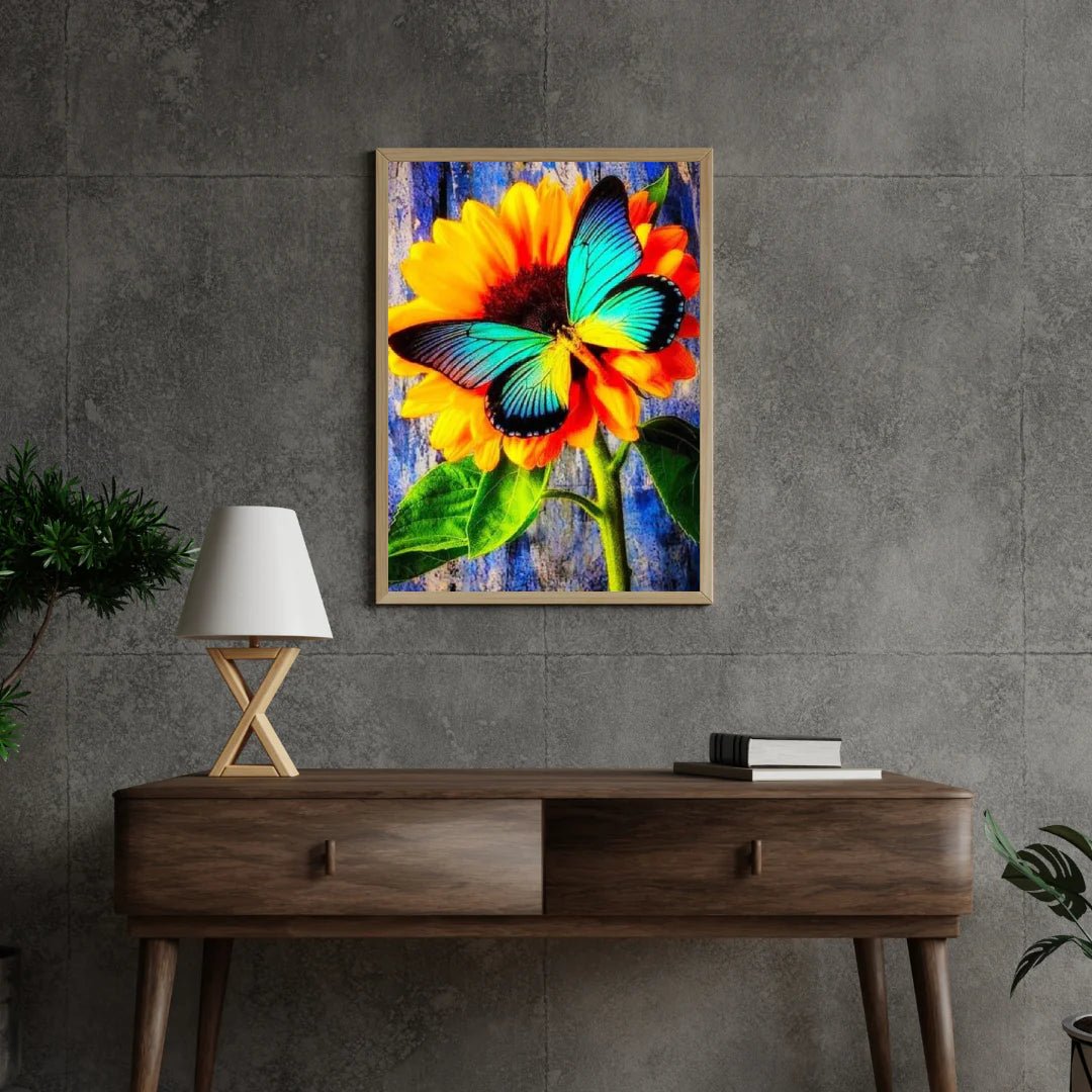 Diamond Painting Motyl z Słonecznikiem - SEOS Shop ®