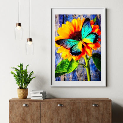 Diamond Painting Motyl z Słonecznikiem - SEOS Shop ®