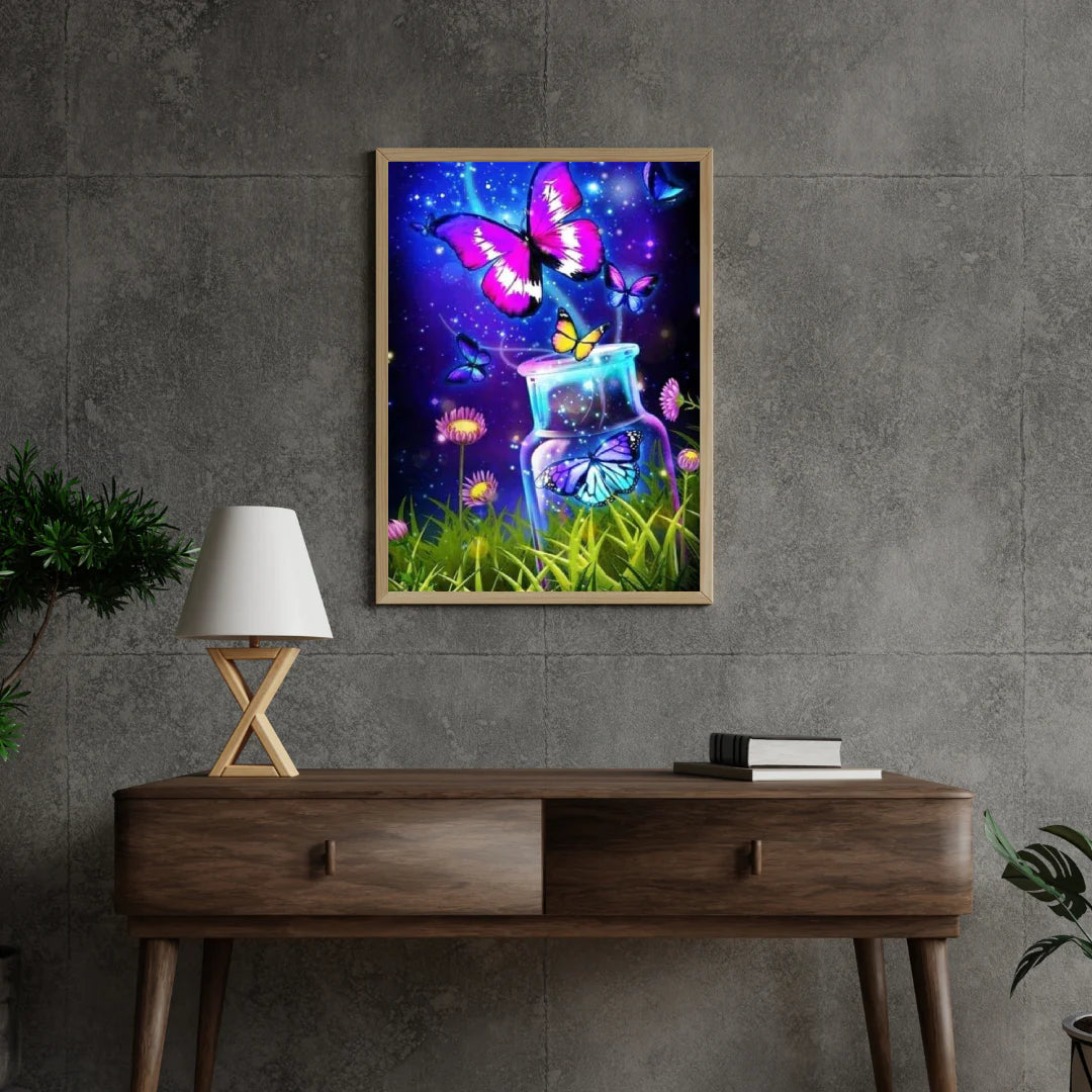 Diamond Painting Motyle w doniczce - SEOS Shop ®