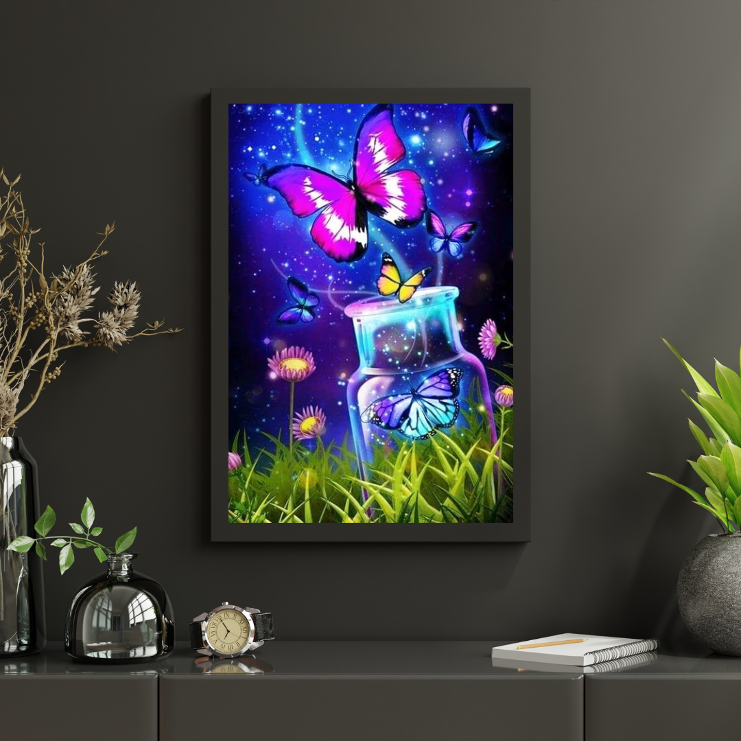 Diamond Painting Motyle w doniczce - SEOS Shop ®