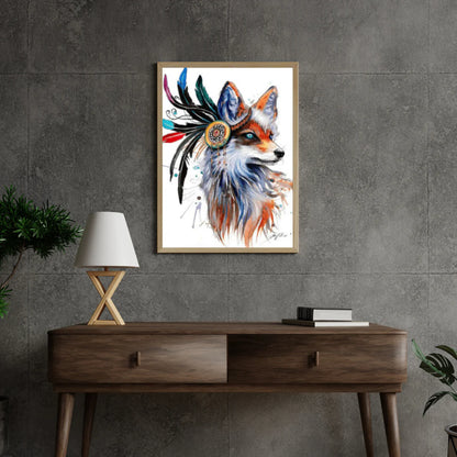 Diamond Painting Lis z piórami - SEOS Shop ®