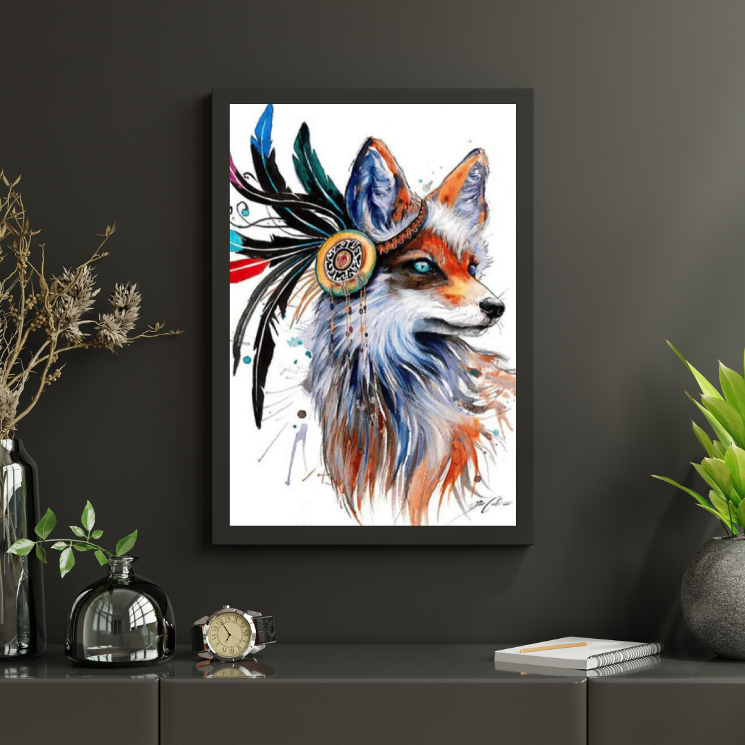 Diamond Painting Lis z piórami - SEOS Shop ®