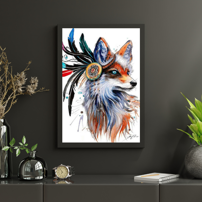 Diamond Painting Lis z piórami - SEOS Shop ®