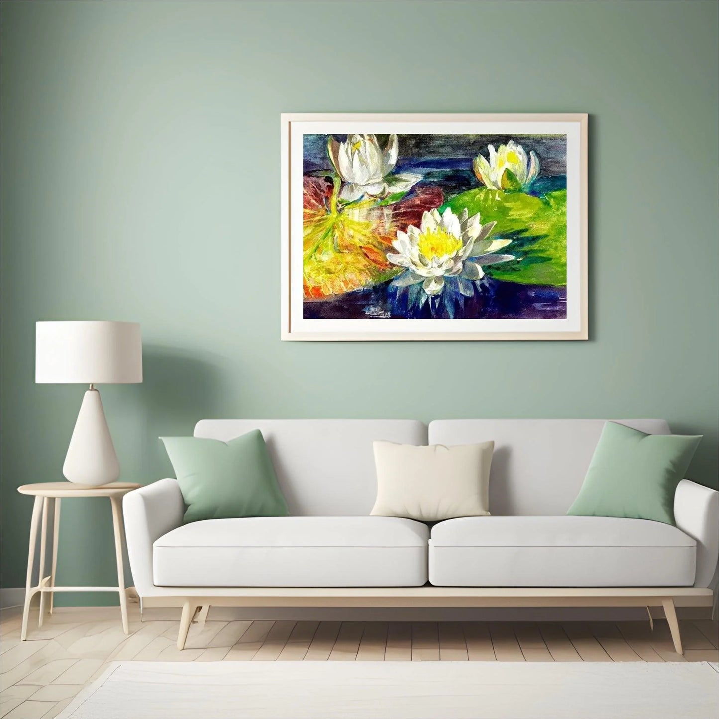 Diamond Painting Wodne Lilia czerwone i zielone - SEOS Shop ®