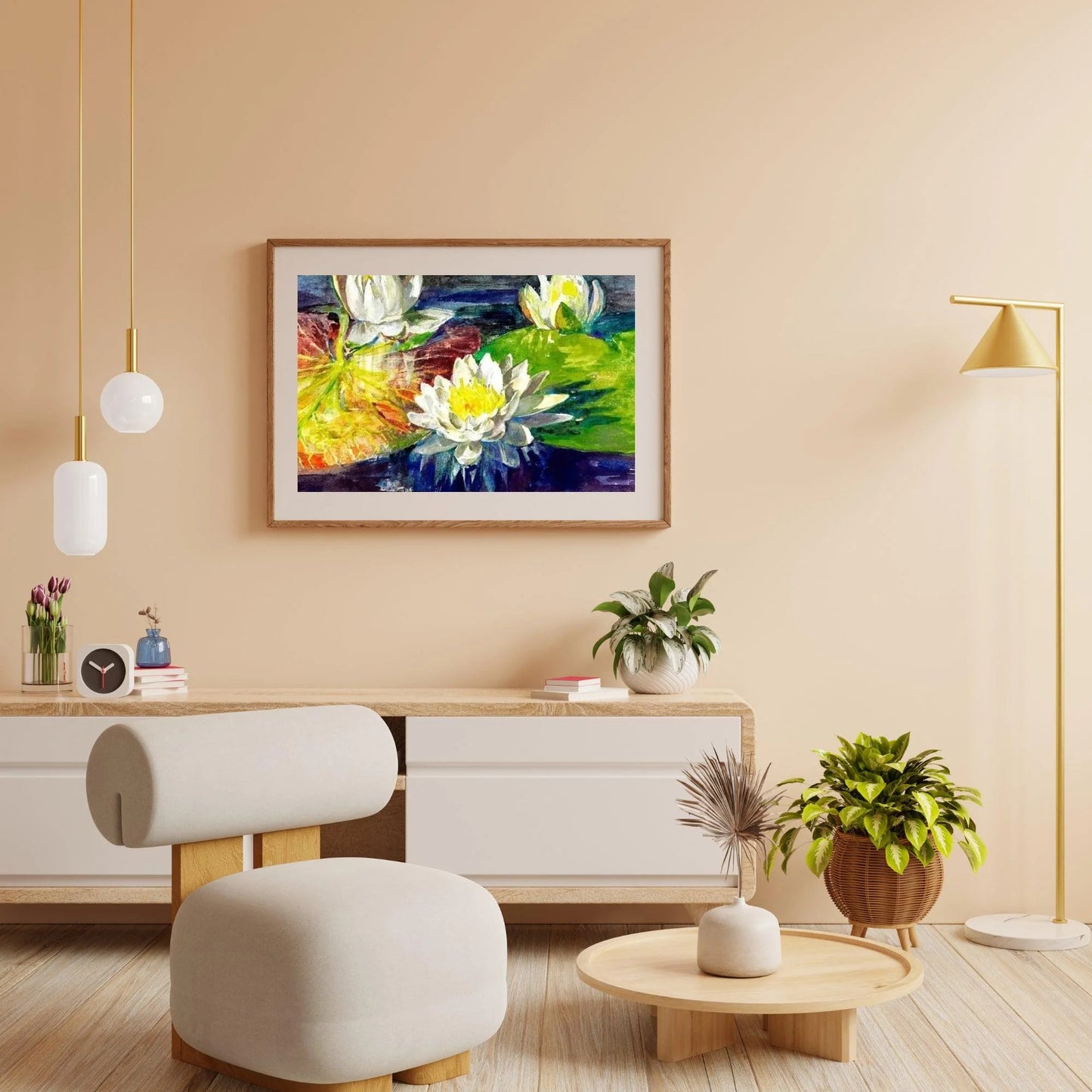 Diamond Painting Wodne Lilia czerwone i zielone - SEOS Shop ®