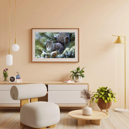 Diamond Painting Zima Urocza Wiewiórka - SEOS Shop ®