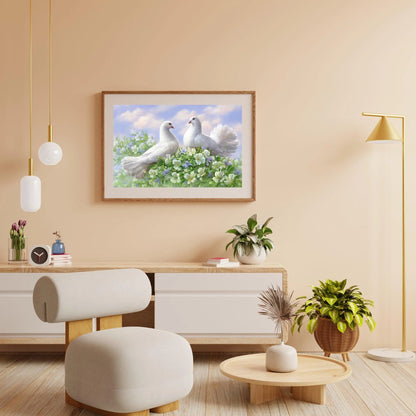 Diamond Painting Białe Gołębie - SEOS Shop ®