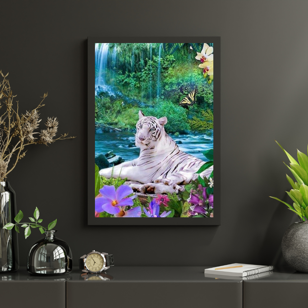 Diamond Painting Biały Tygrys - SEOS Shop ®