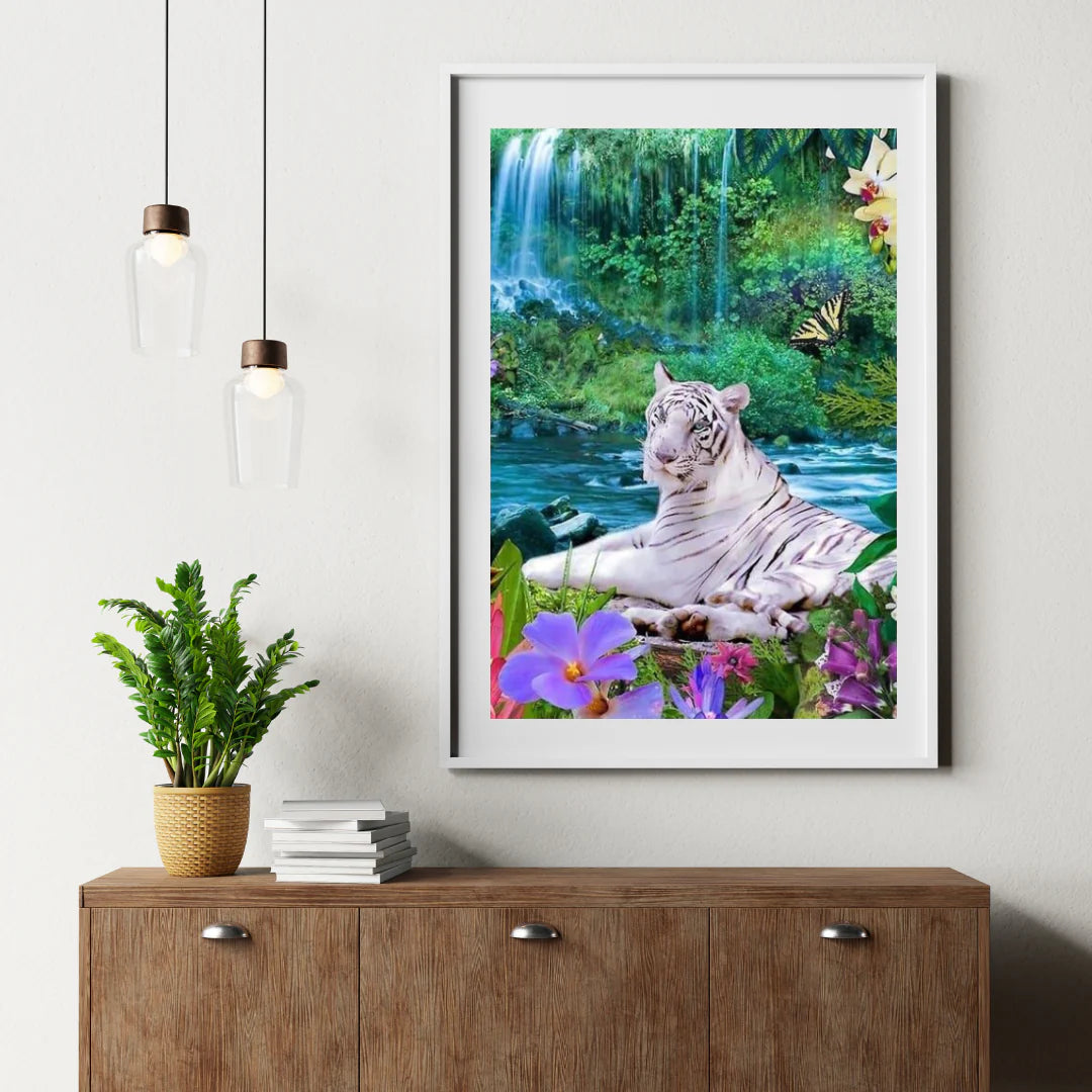 Diamond Painting Biały Tygrys - SEOS Shop ®