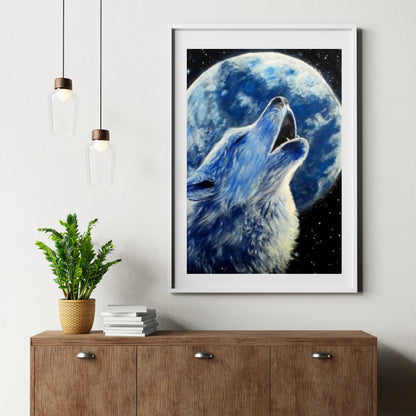 Diamond Painting Wilk i Księżyc - SEOS Shop ®