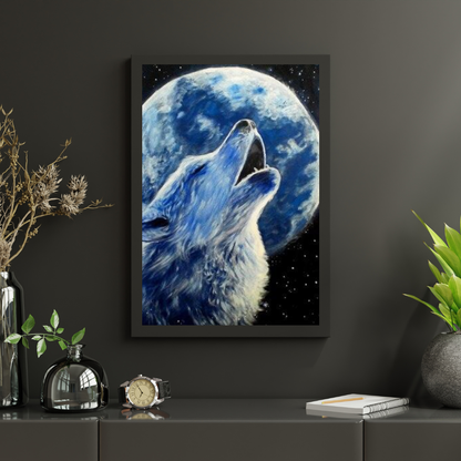 Diamond Painting Wilk i Księżyc - SEOS Shop ®
