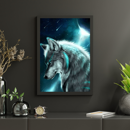 Diamond Painting Wilk w blasku księżyca – SEOS Shop ®