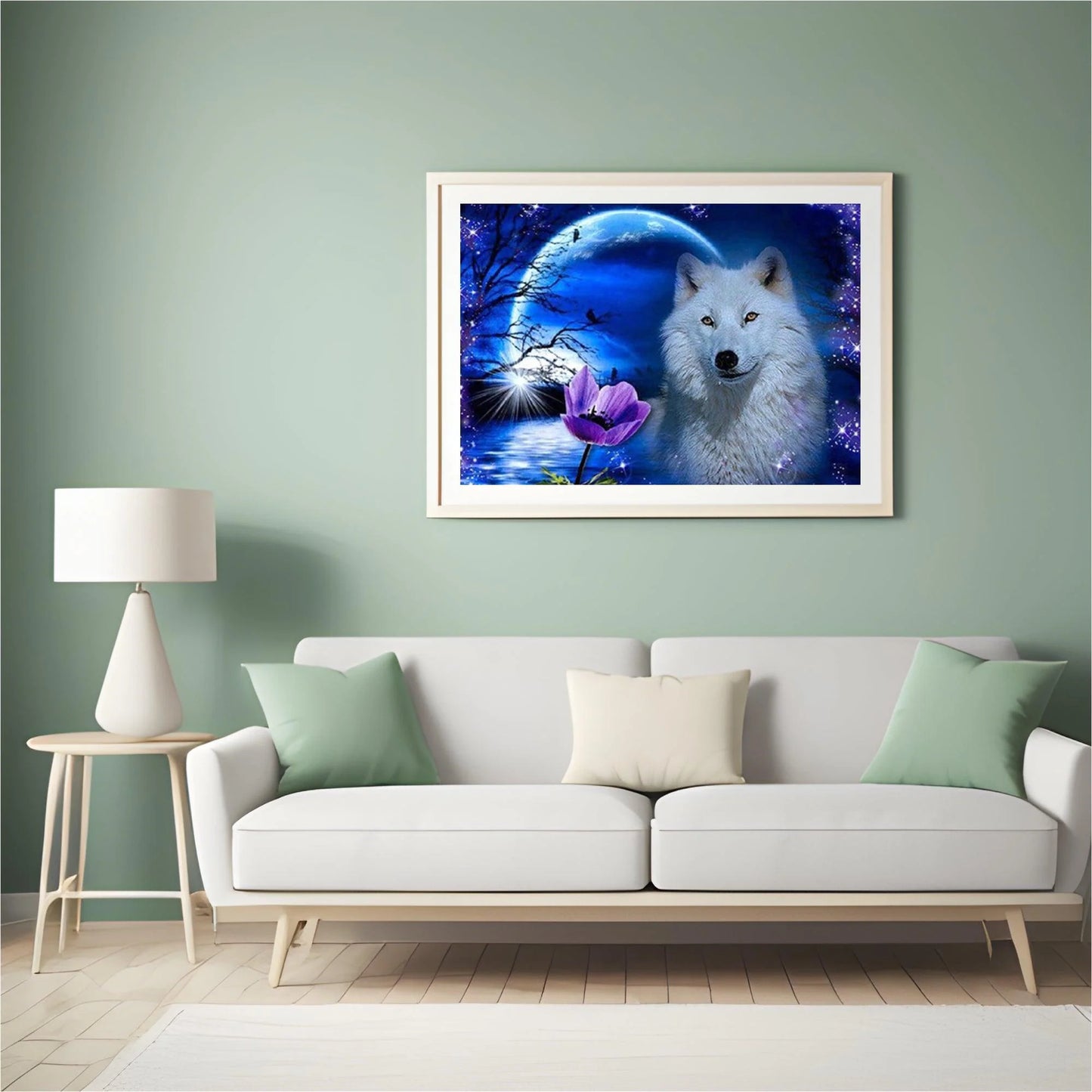 Diamond Painting Wilk z różą - SEOS Shop ®