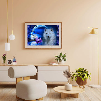 Diamond Painting Wilk z różą - SEOS Shop ®