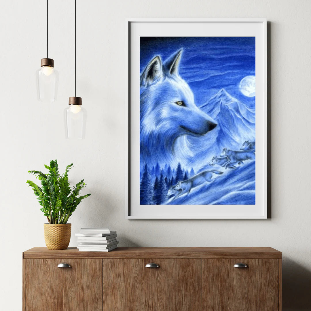 Diamond Painting Wilki w Śniegu - SEOS Shop ®
