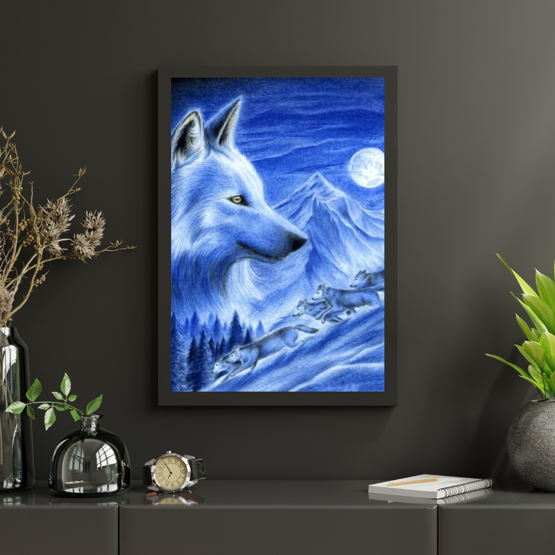 Diamond Painting Wilki w Śniegu - SEOS Shop ®