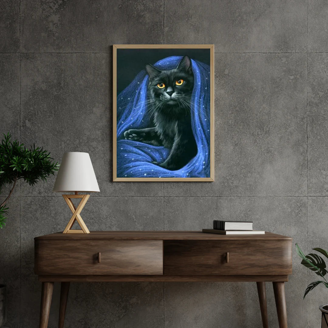 Diamond Painting Czarny Kot - SEOS Shop ®