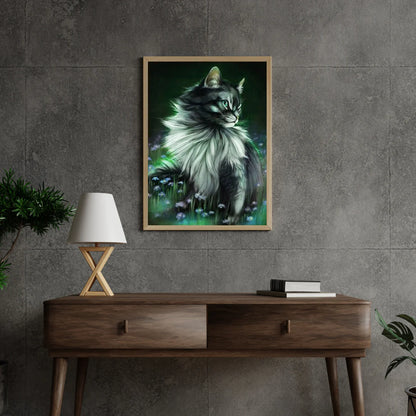 Diamond Painting Czarna kotka świeci - SEOS Shop ®