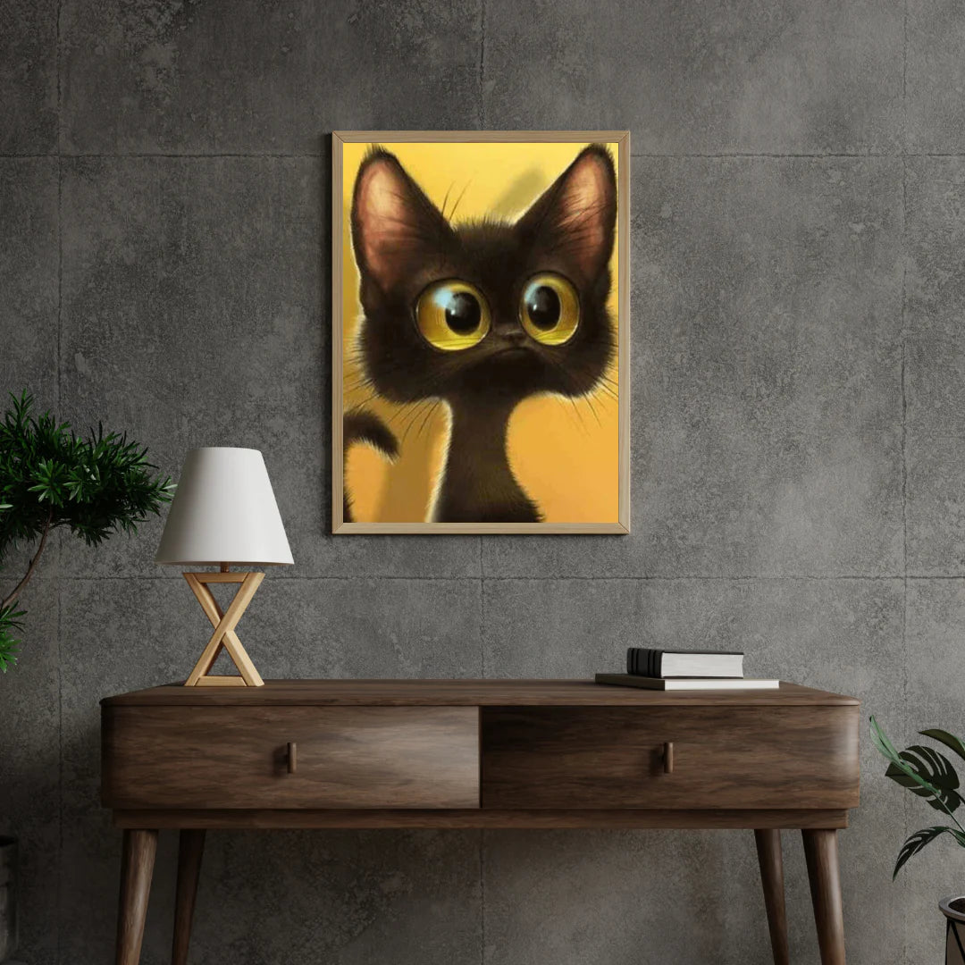 Diamond painting Kotek z dużymi oczami - SEOS Shop ®