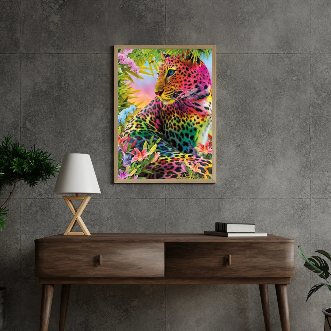 Diamond painting Lampart kolorowy - SEOS Shop ®