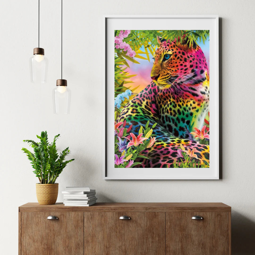 Diamond painting Lampart kolorowy - SEOS Shop ®