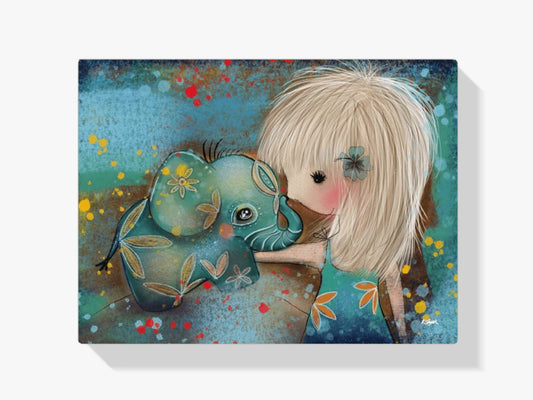 Diamond Painting Słoń z dziewczynką - SEOS Shop®
