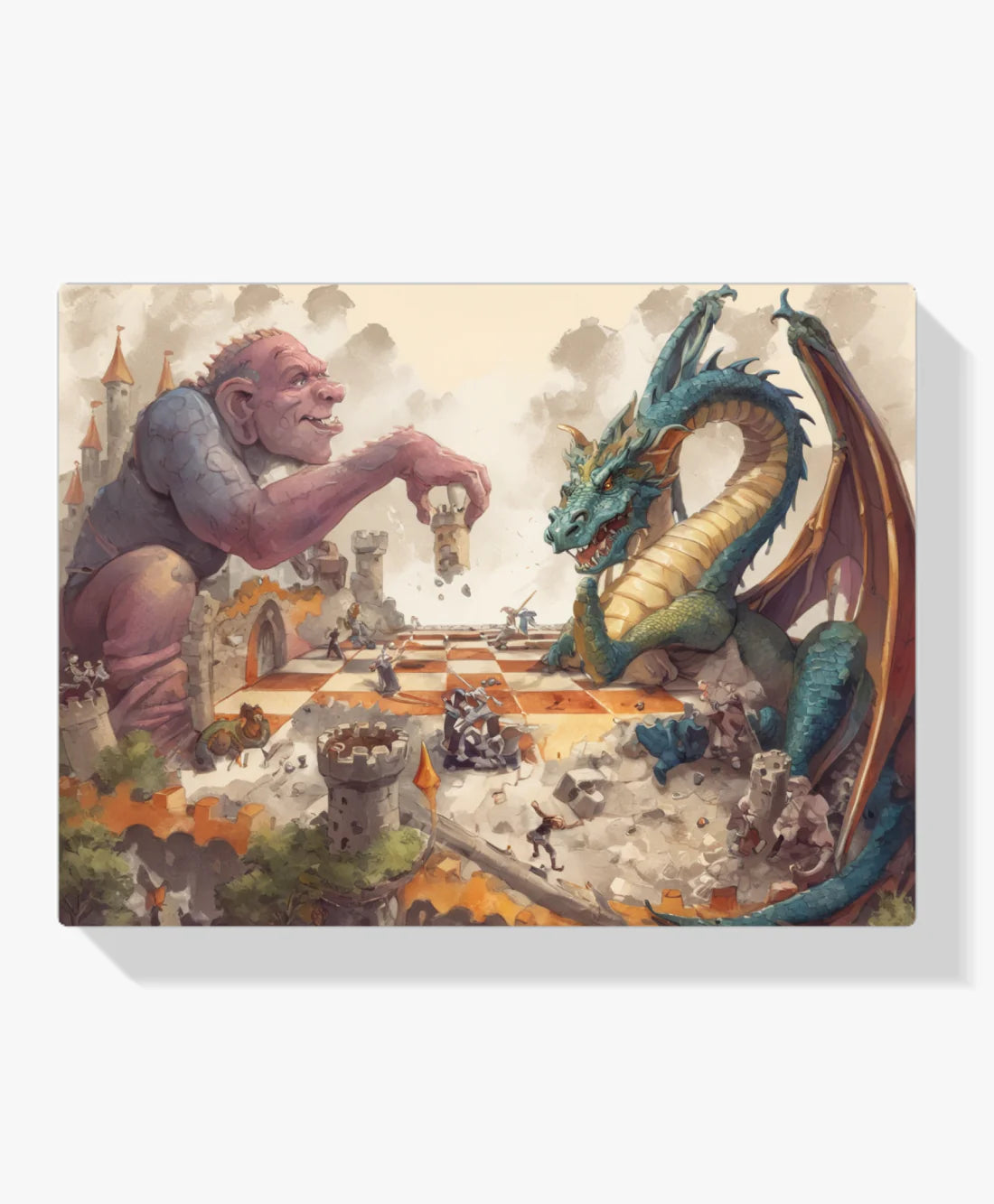 Diamond Painting - Szachy giganty i smoki - SEOS Shop ®
